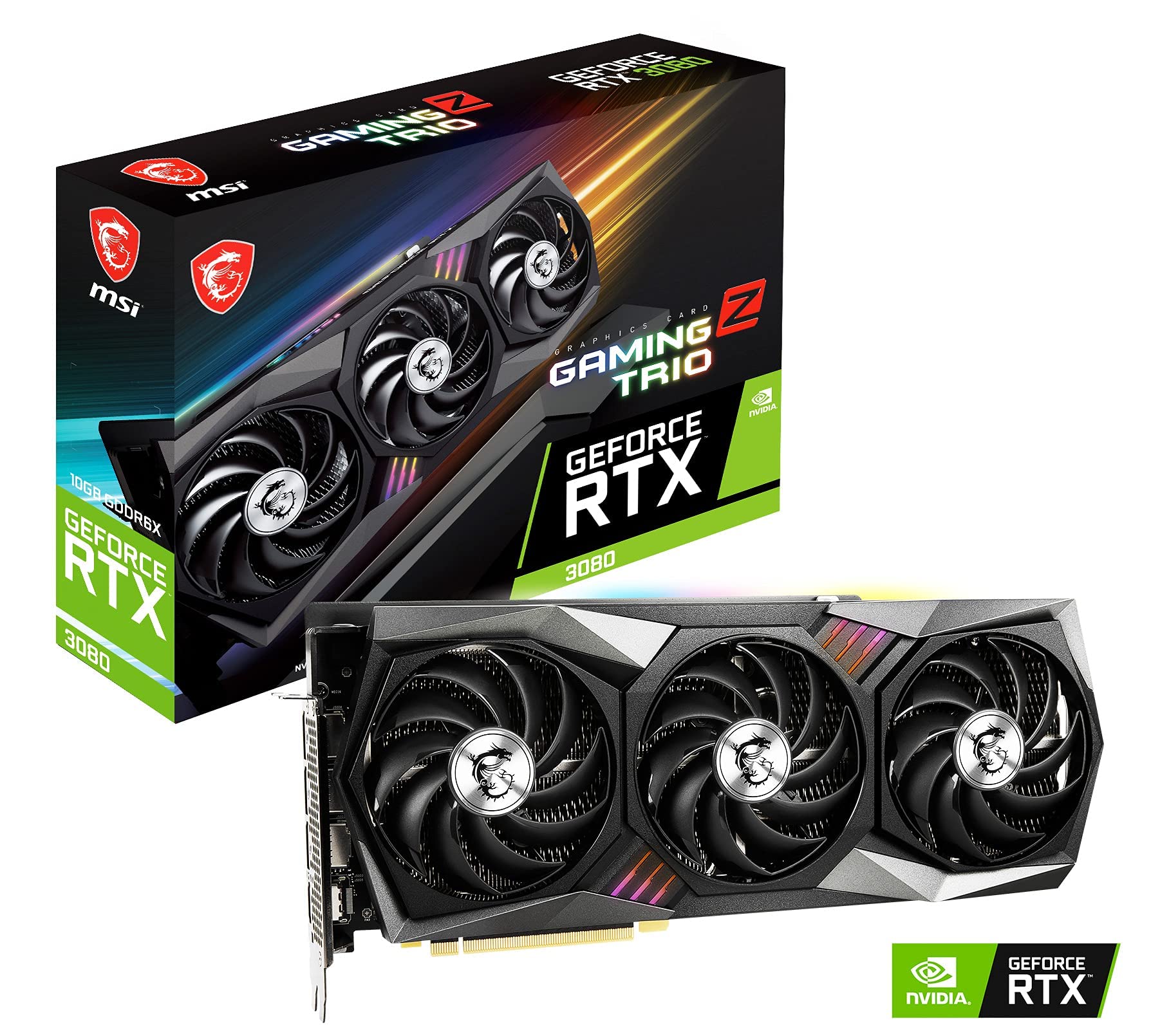 【動作確認済み】GEFORCE RTX 3080 グラフィックボード Amazon | 【整備済み品】 MSI GeForce RTX 3080 GAMING Z TRIO